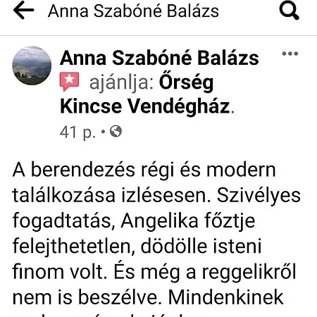 Landhuis Orseg Kincse *